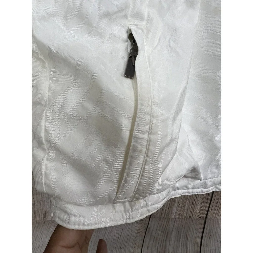 Vtg 90s Roffe XCT Ski Jacket by XCT Women Sz 8 White Thinsulate USA‎ Gorpcore